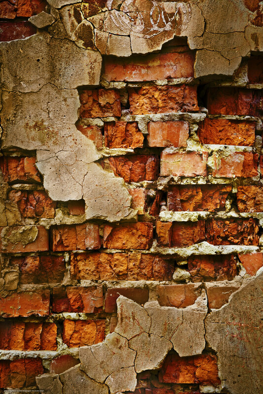 crumbling brick wall texture