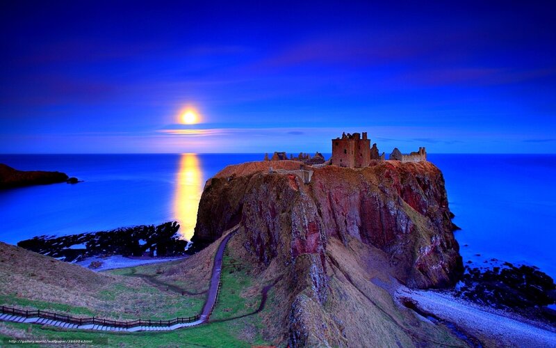 Crumbling Castle on Cliff