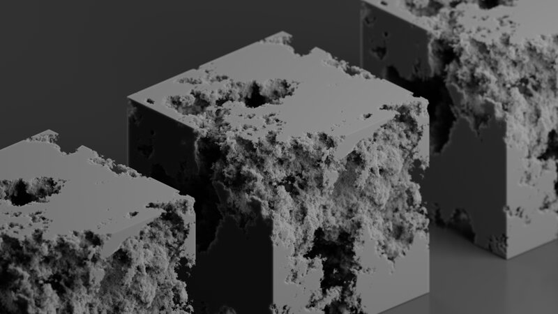 Crumbling Concrete Cubes
