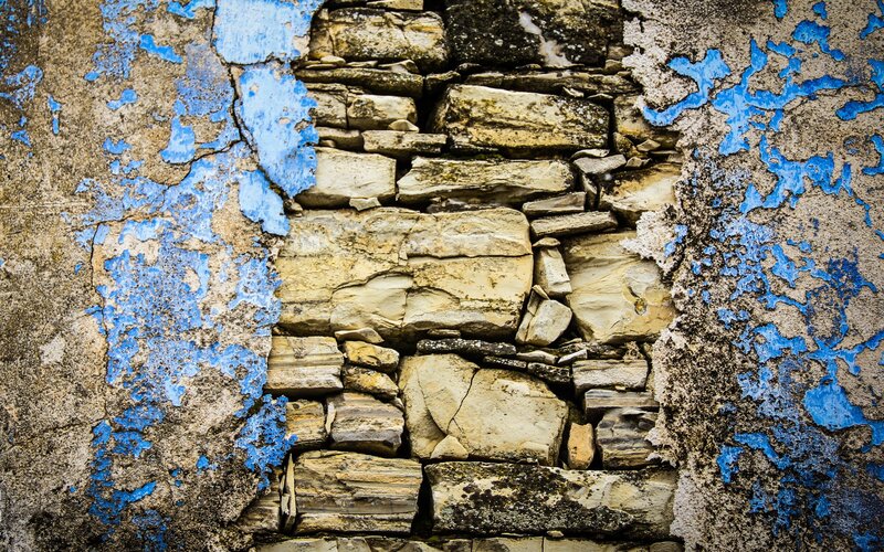Crumbling Stone Wall