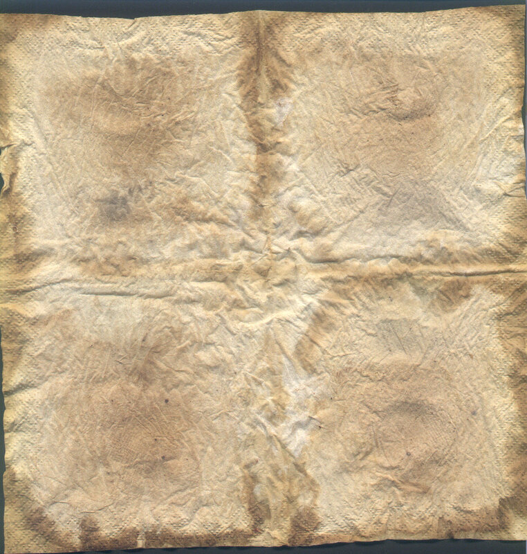 crumpled aged paper