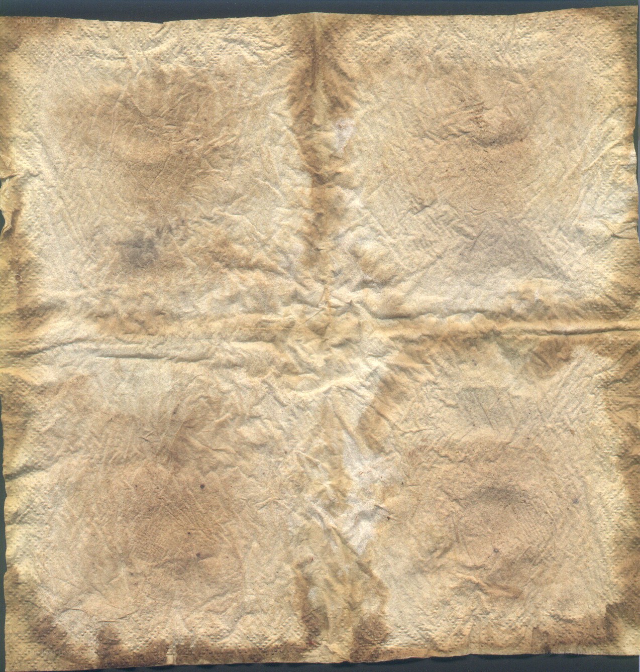 crumpled aged paper