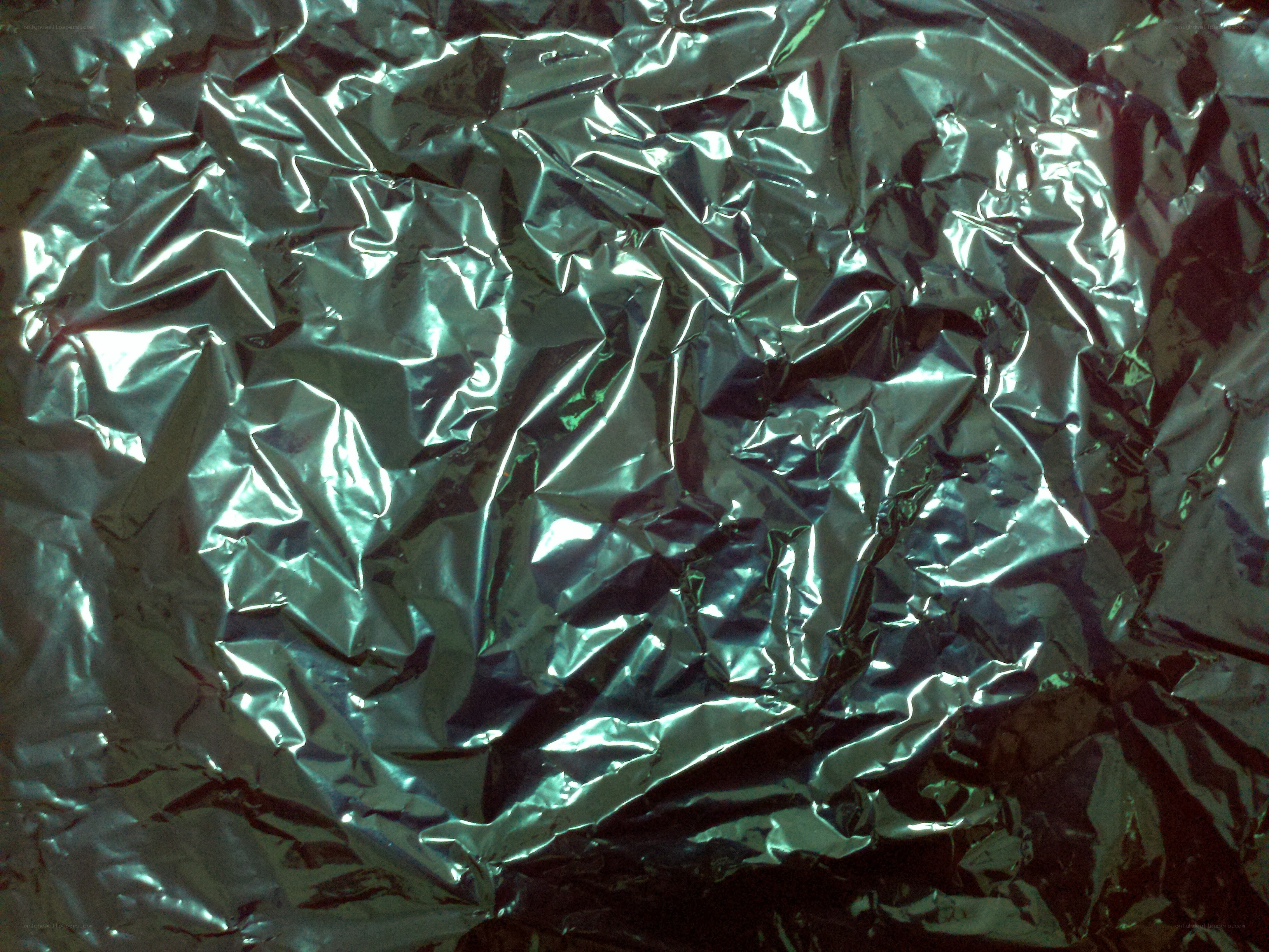 crumpled aluminum foil texture