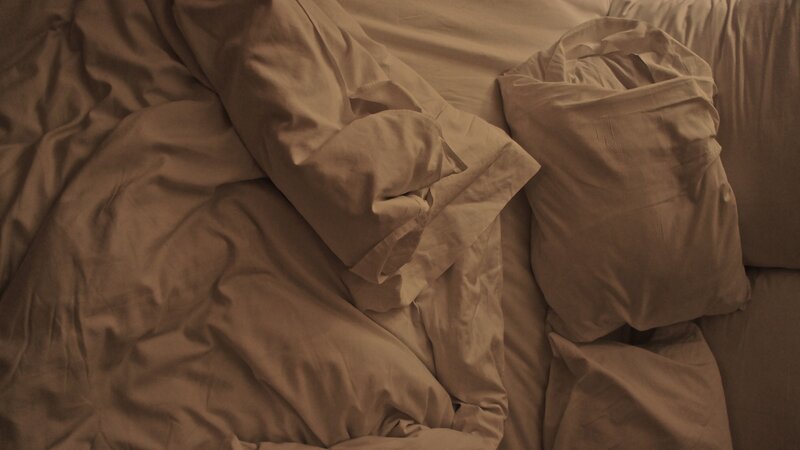 Crumpled Bed Sheets — Brown