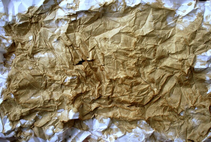 Crumpled Brown Paper — Neutral, Photograph, Wrinkles, Tear