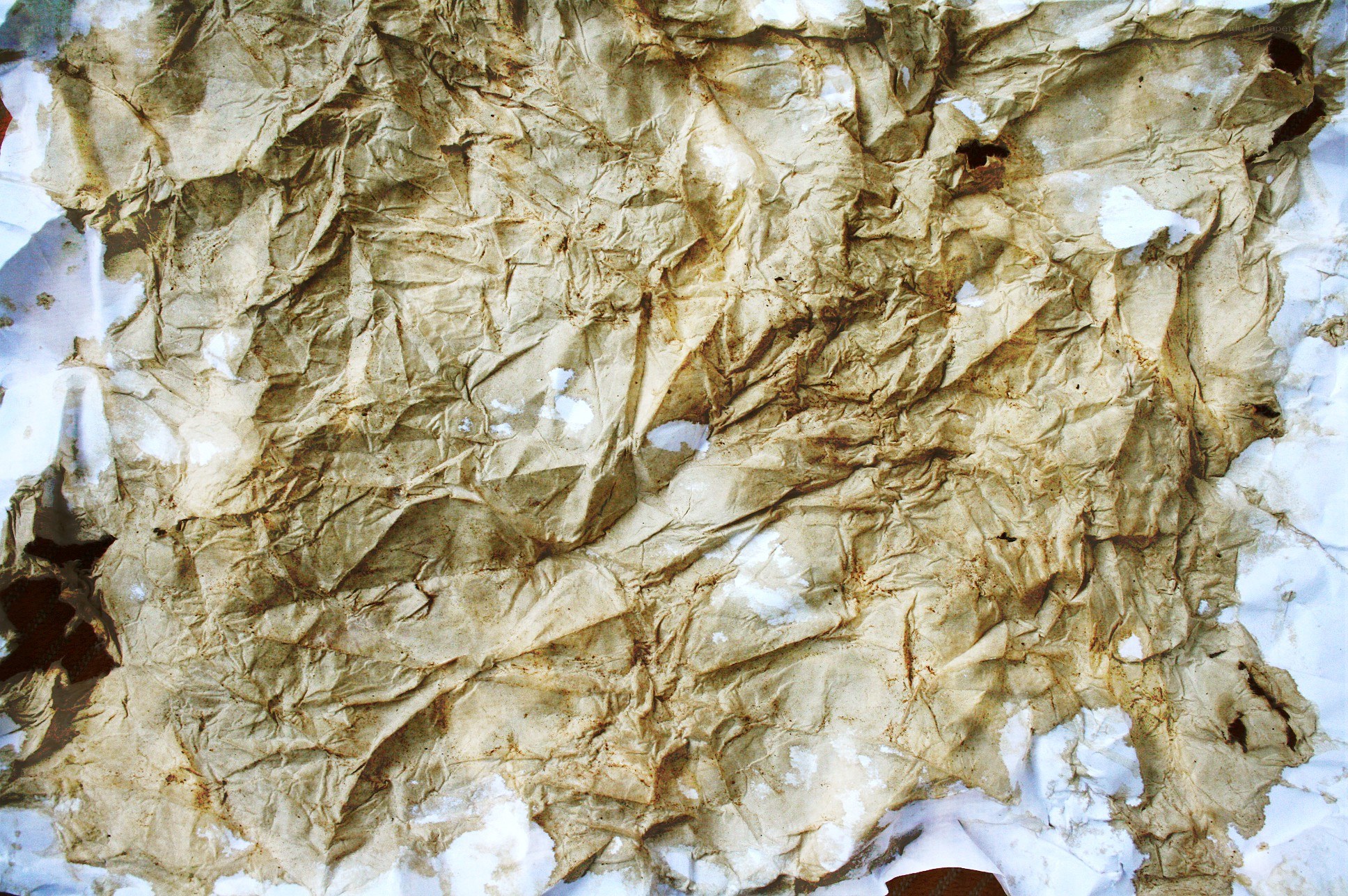 crumpled brown paper texture