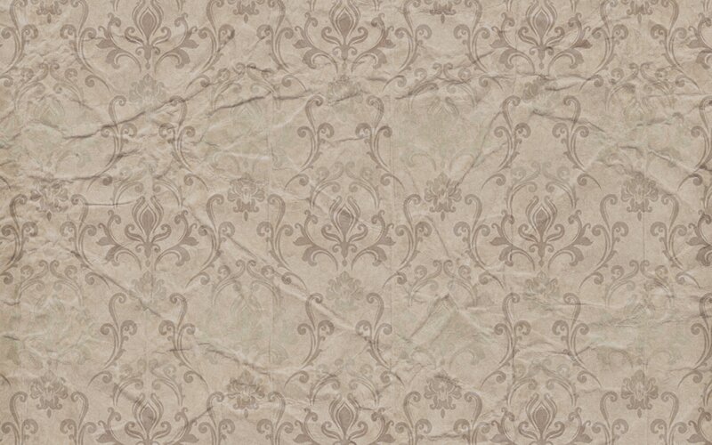 Crumpled Damask Wallpaper — Beige