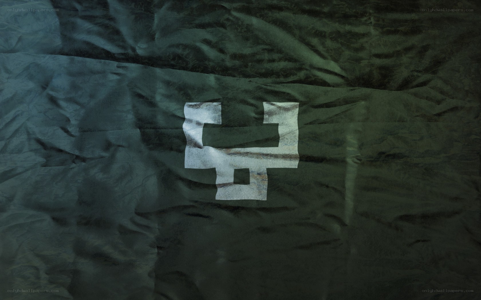 crumpled flag with swastika