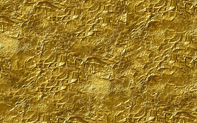crumpled gold foil texture