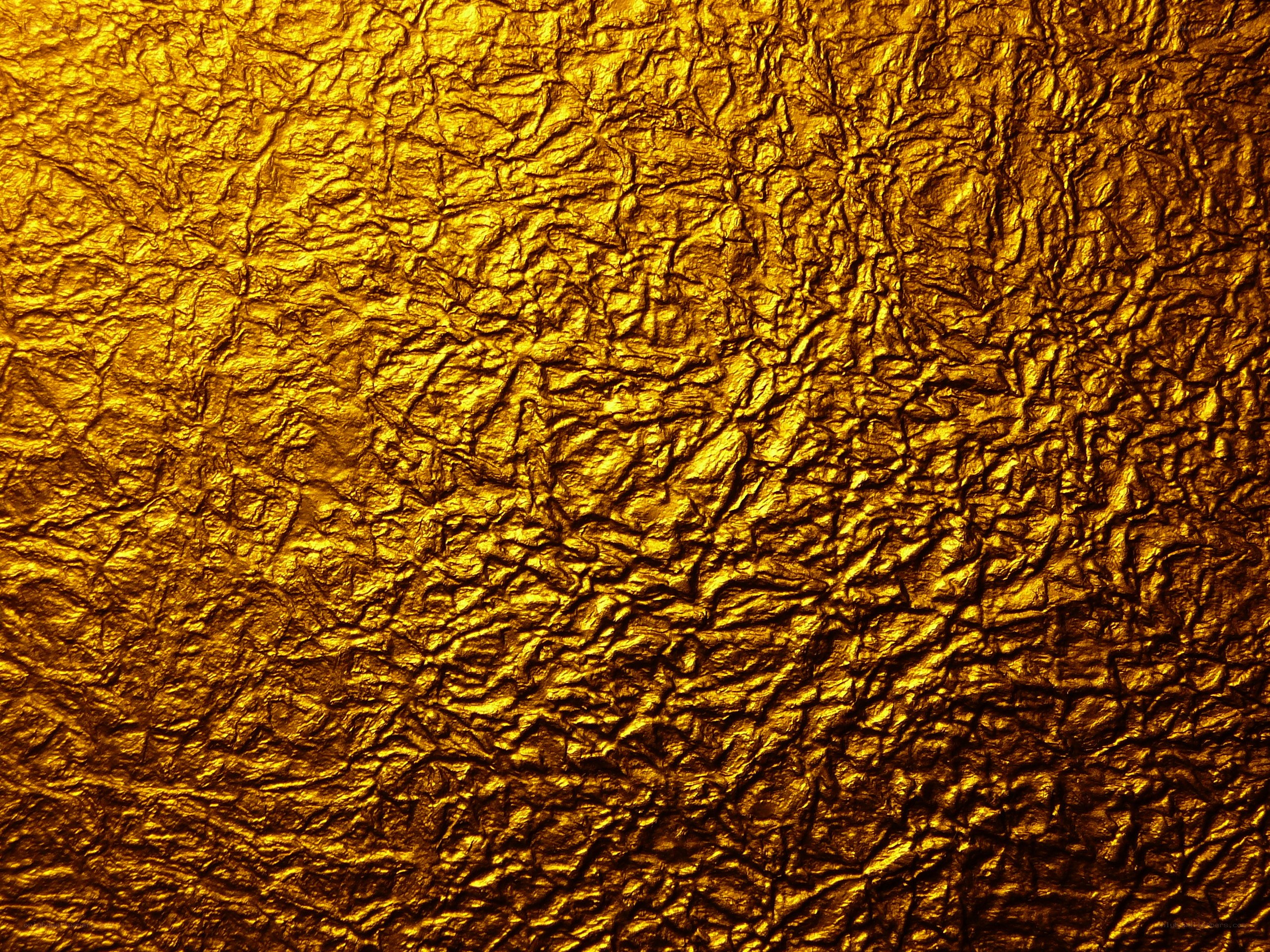 crumpled gold foil texture
