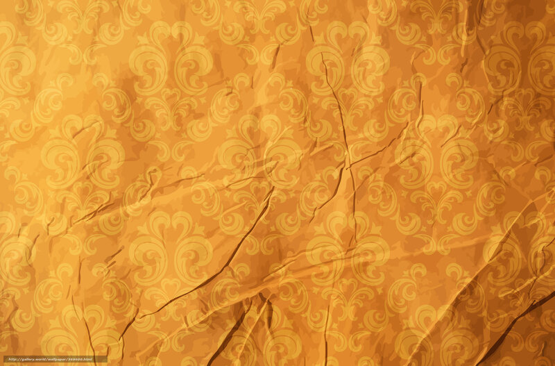 crumpled golden patterned paper