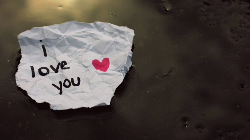 crumpled love note