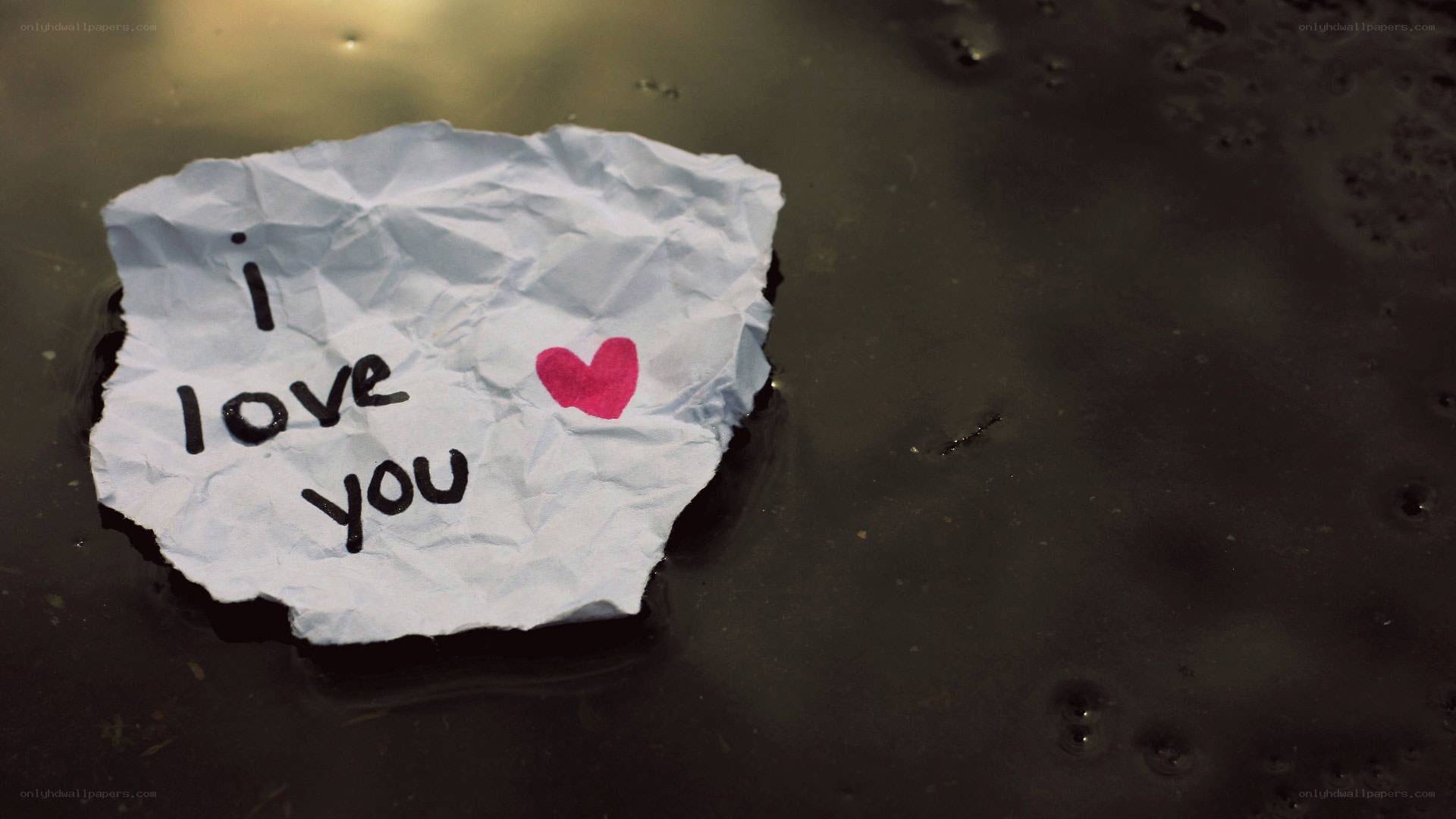 crumpled love note