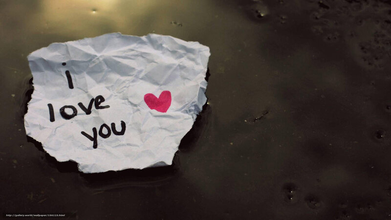 crumpled love note in water