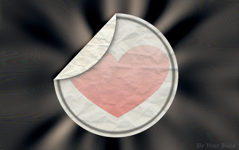 Crumpled Paper Heart — Pink
