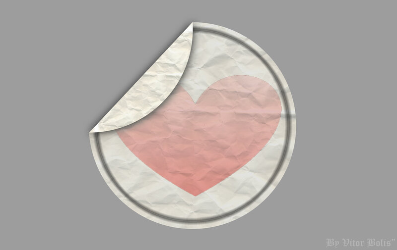 Crumpled Paper Heart