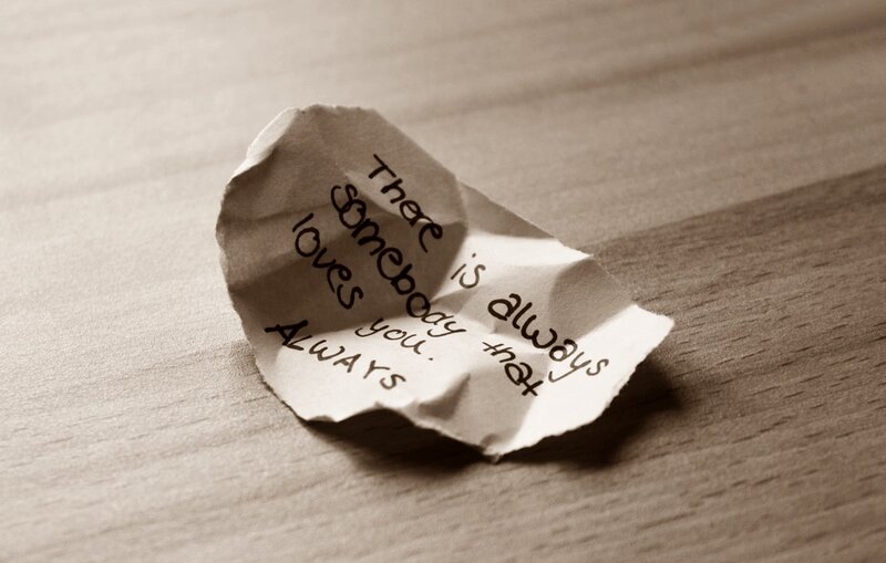 Crumpled Paper Note — Brown