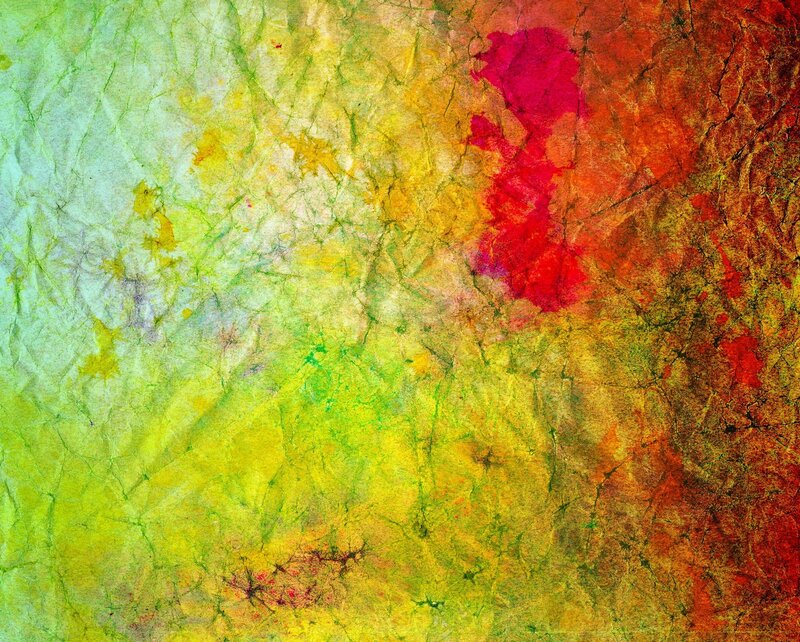 Crumpled Paper Texture — Yellow