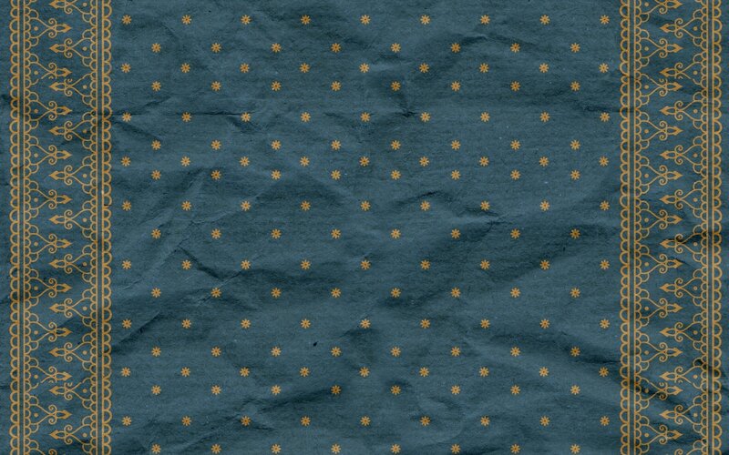 Crumpled Paper with Gold Patterns