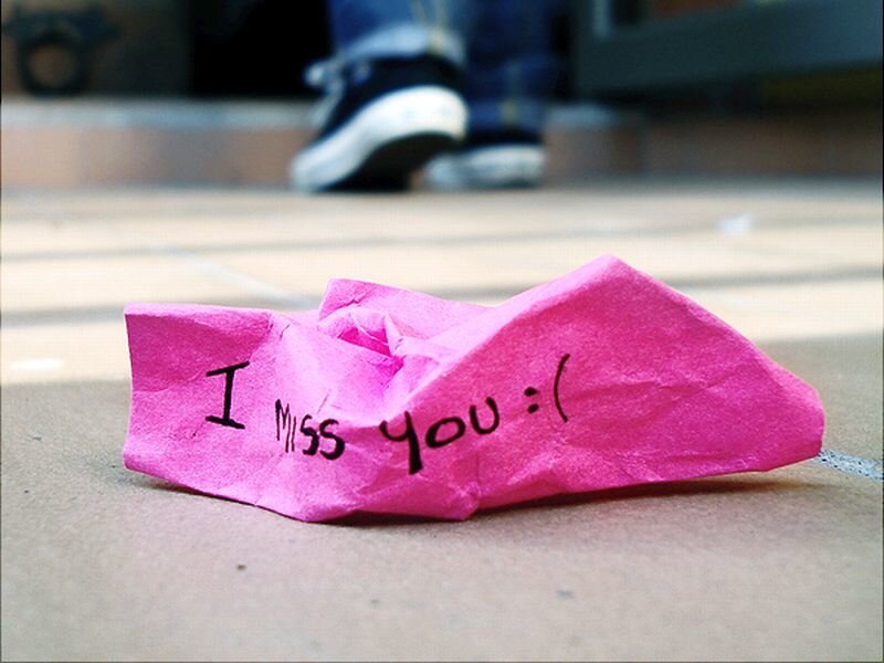Crumpled Pink Note