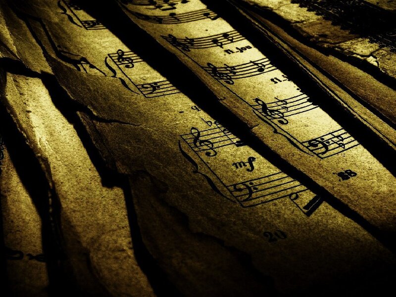 Crumpled Sheet Music