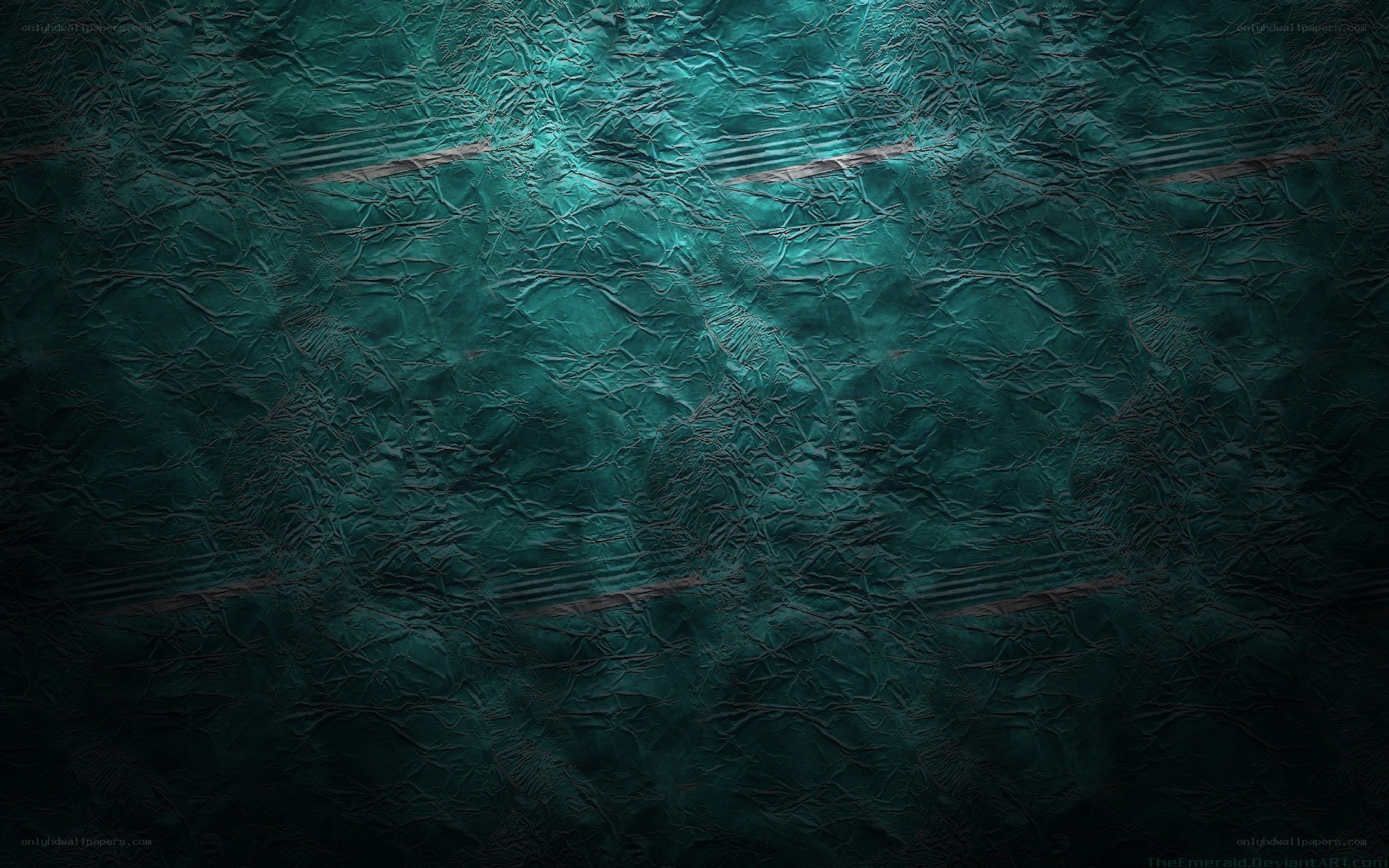 crumpled teal paper texture