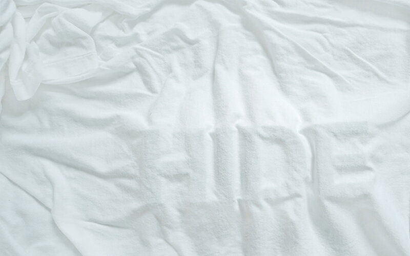 crumpled white fabric texture