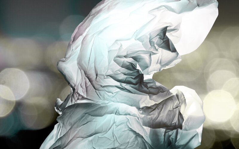 Crumpled White Paper