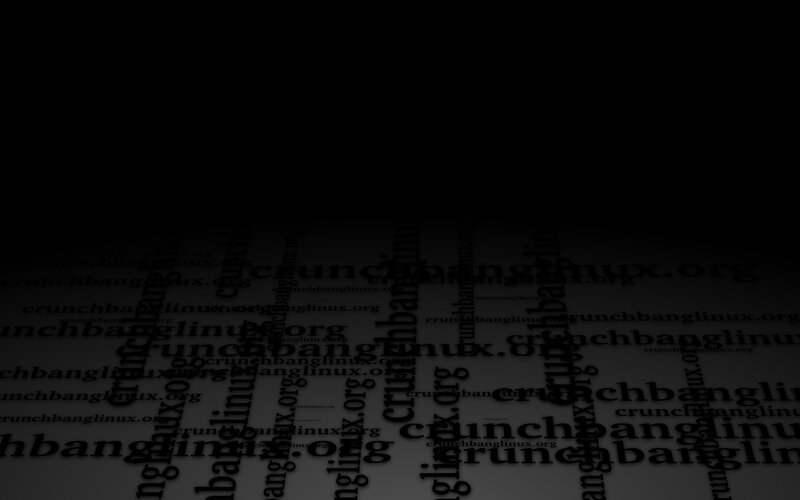 CrunchBang Linux watermark