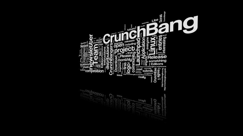 CrunchBang word cloud