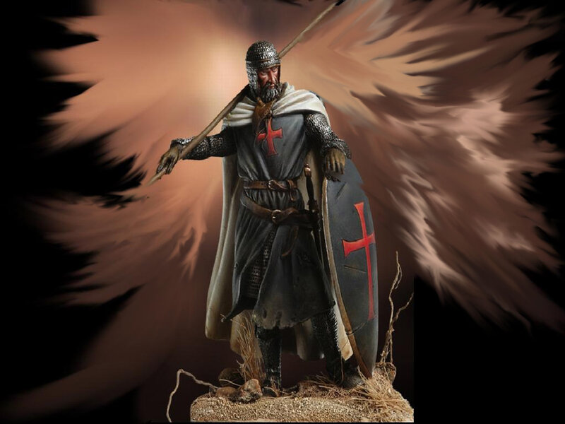 Crusader knight figurine