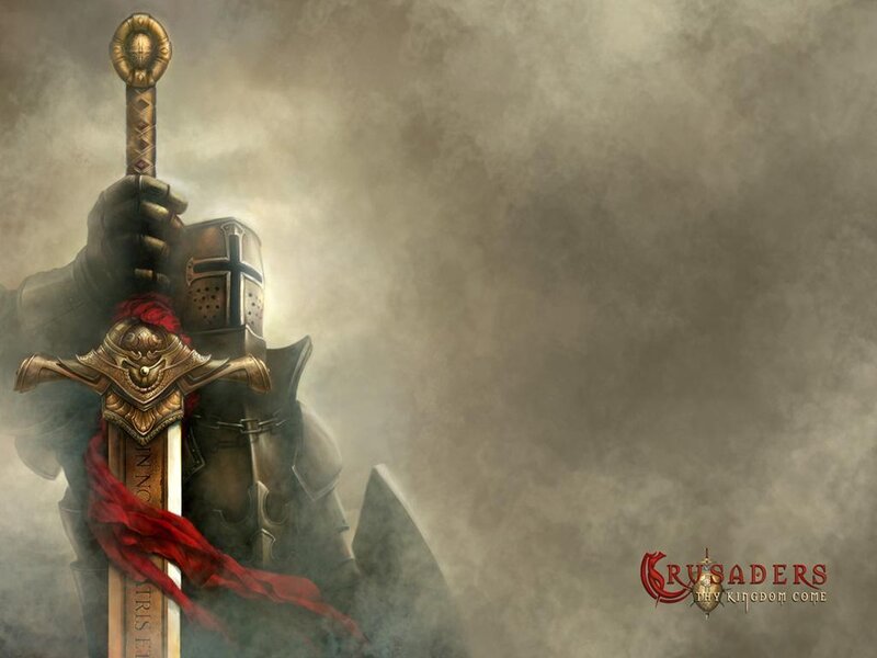 Crusader with sword