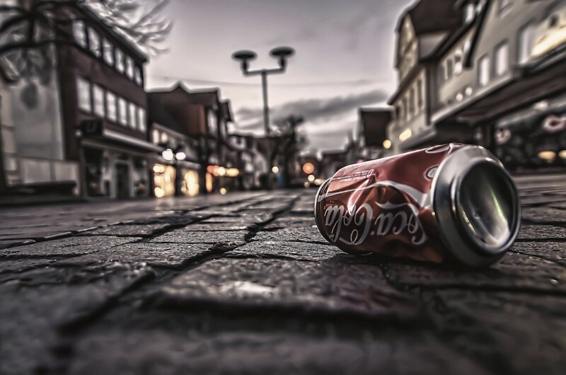 Crushed Coca-cola Can — Red