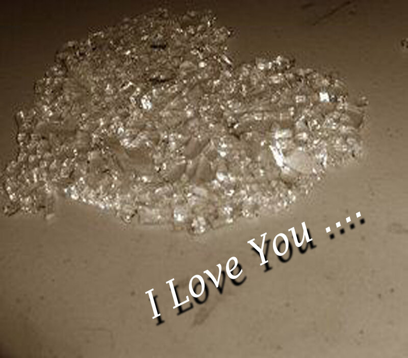 Crushed Ice on Sand