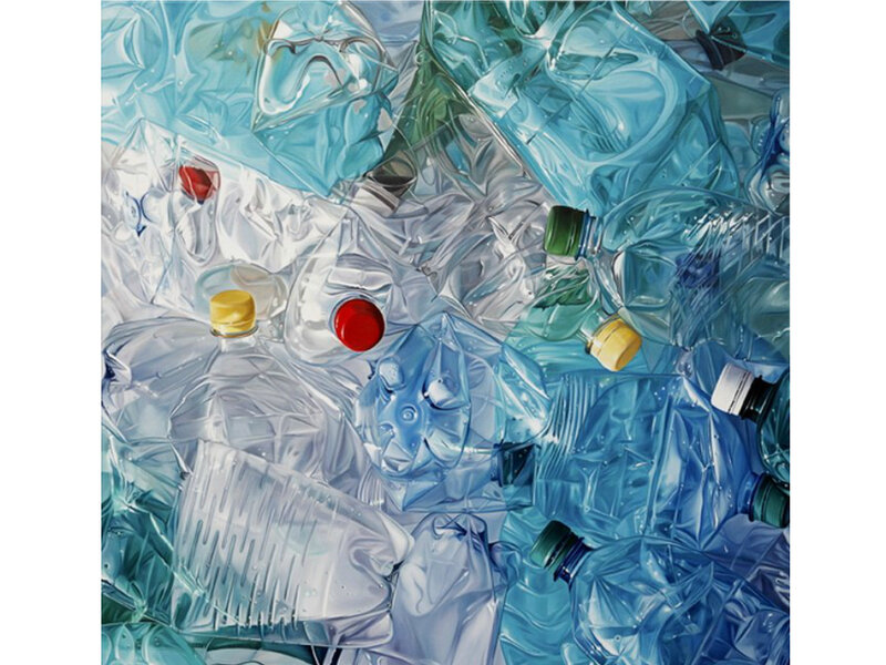 Crushed Plastic Bottles