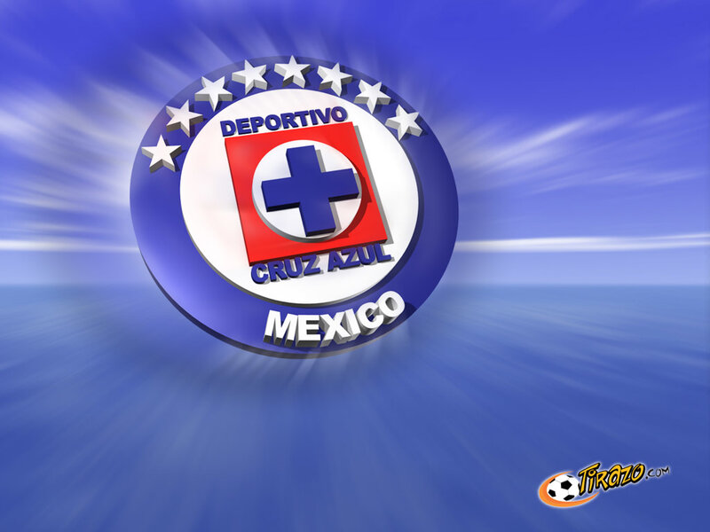 Cruz Azul logo on blue background