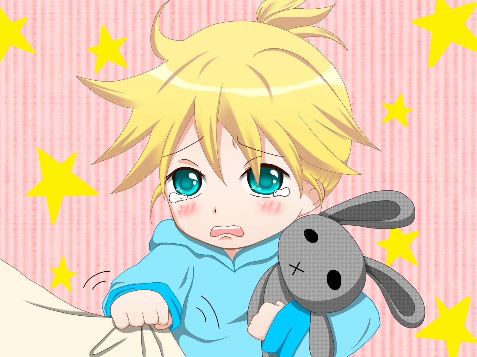 crying anime baby