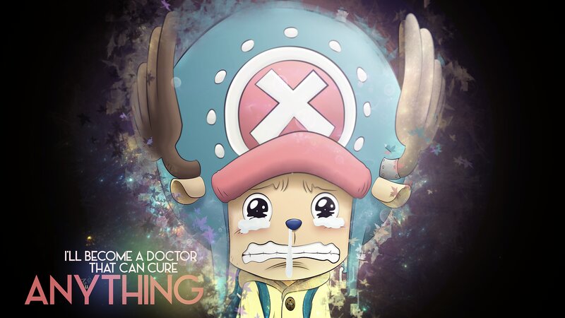 Crying Anime Character — Blue