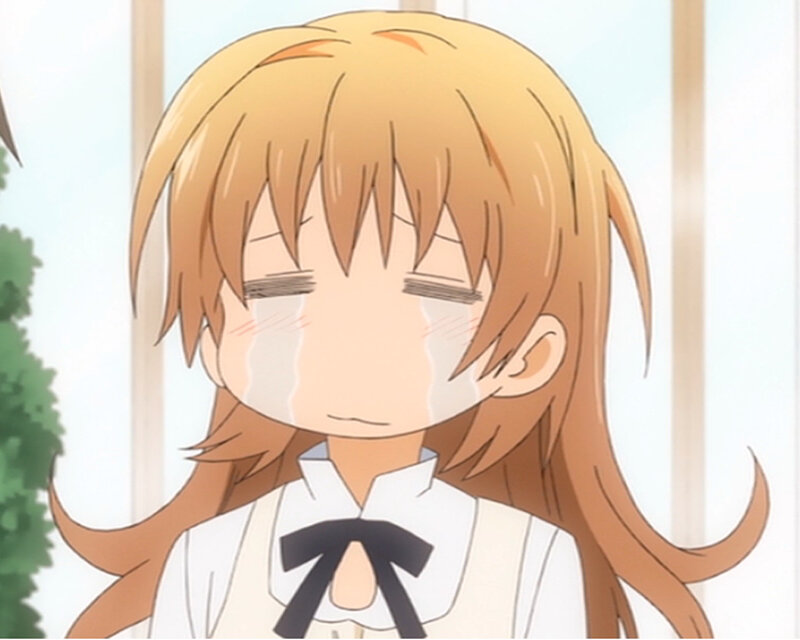 crying anime girl