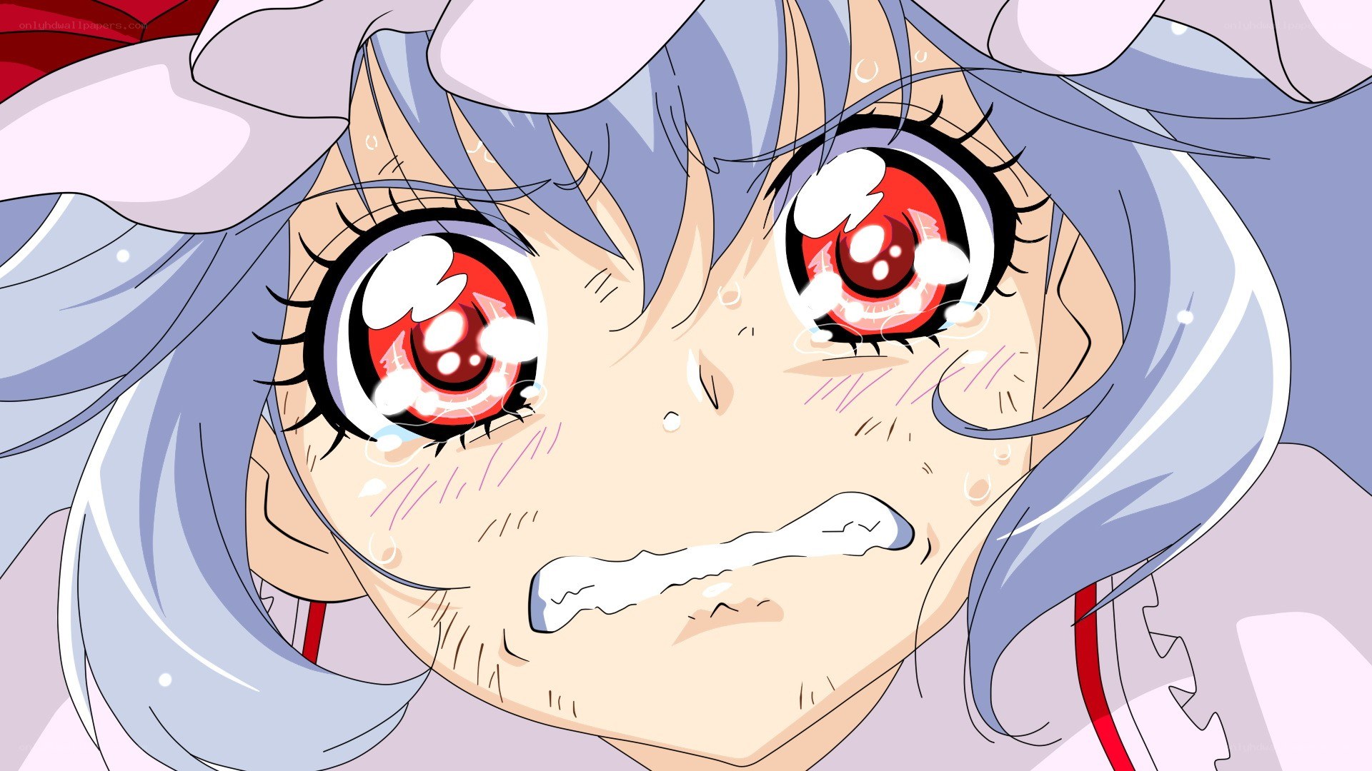 crying anime girl