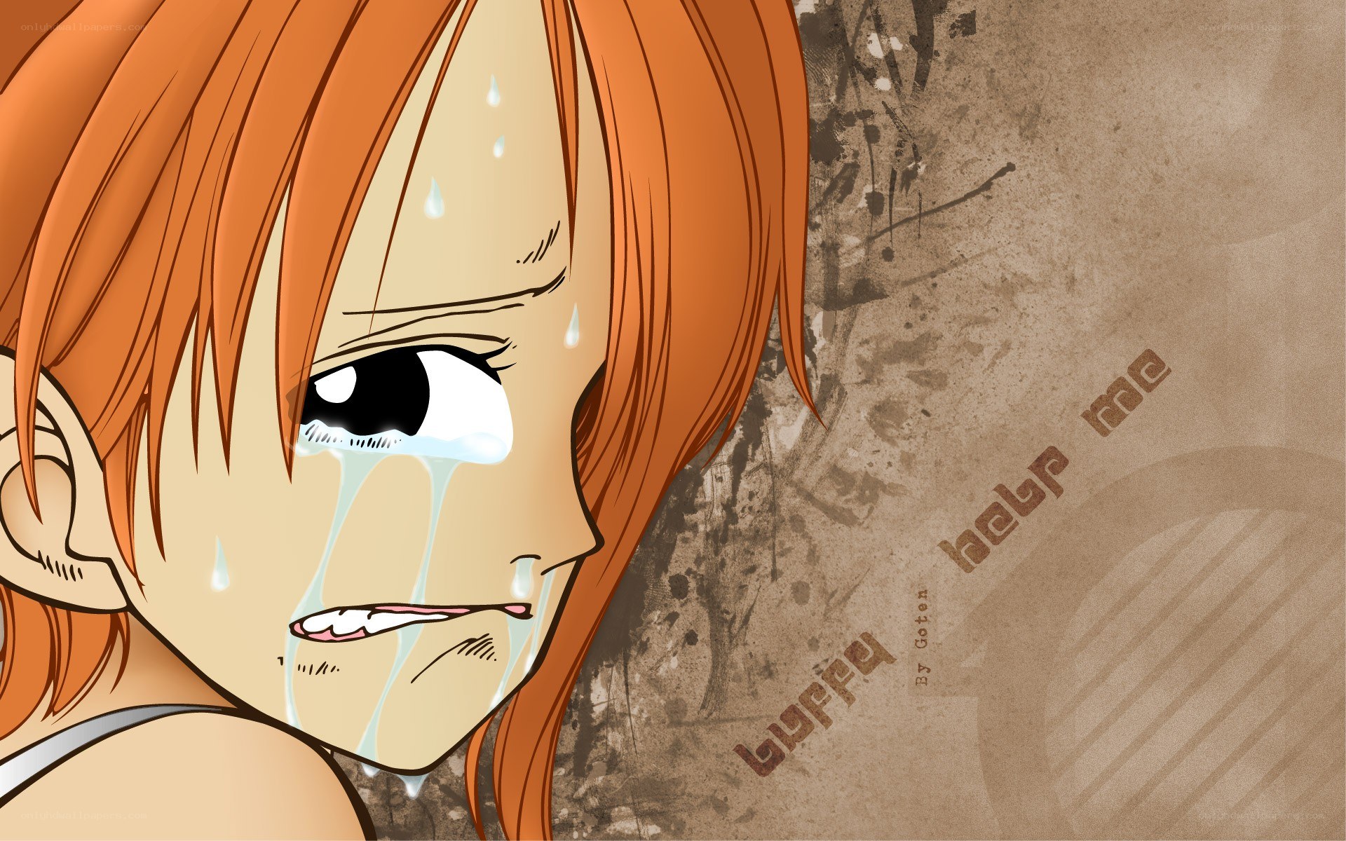 crying anime girl