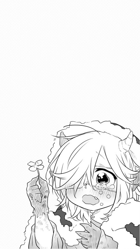 Crying Anime Girl — Black, Sad