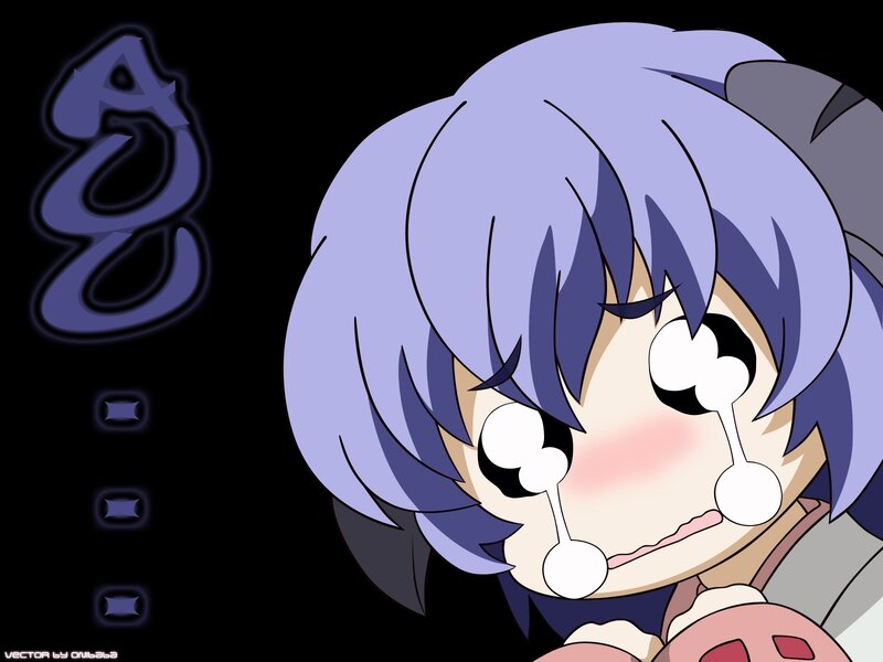 crying anime girl character