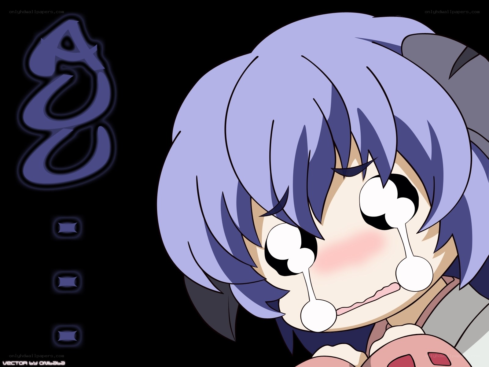 crying anime girl character