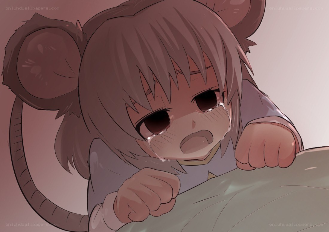 crying anime mouse girl