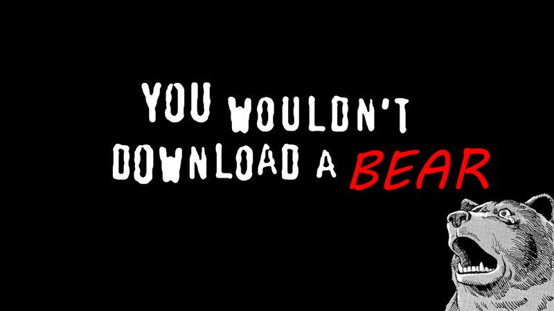 Crying Bear Illustration