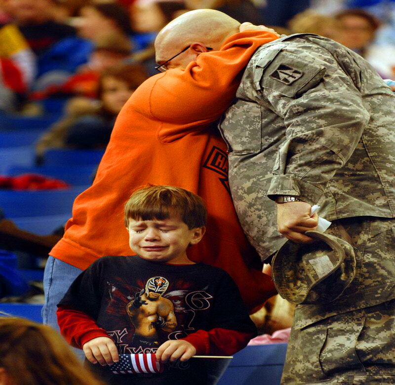 Crying Boy at Event