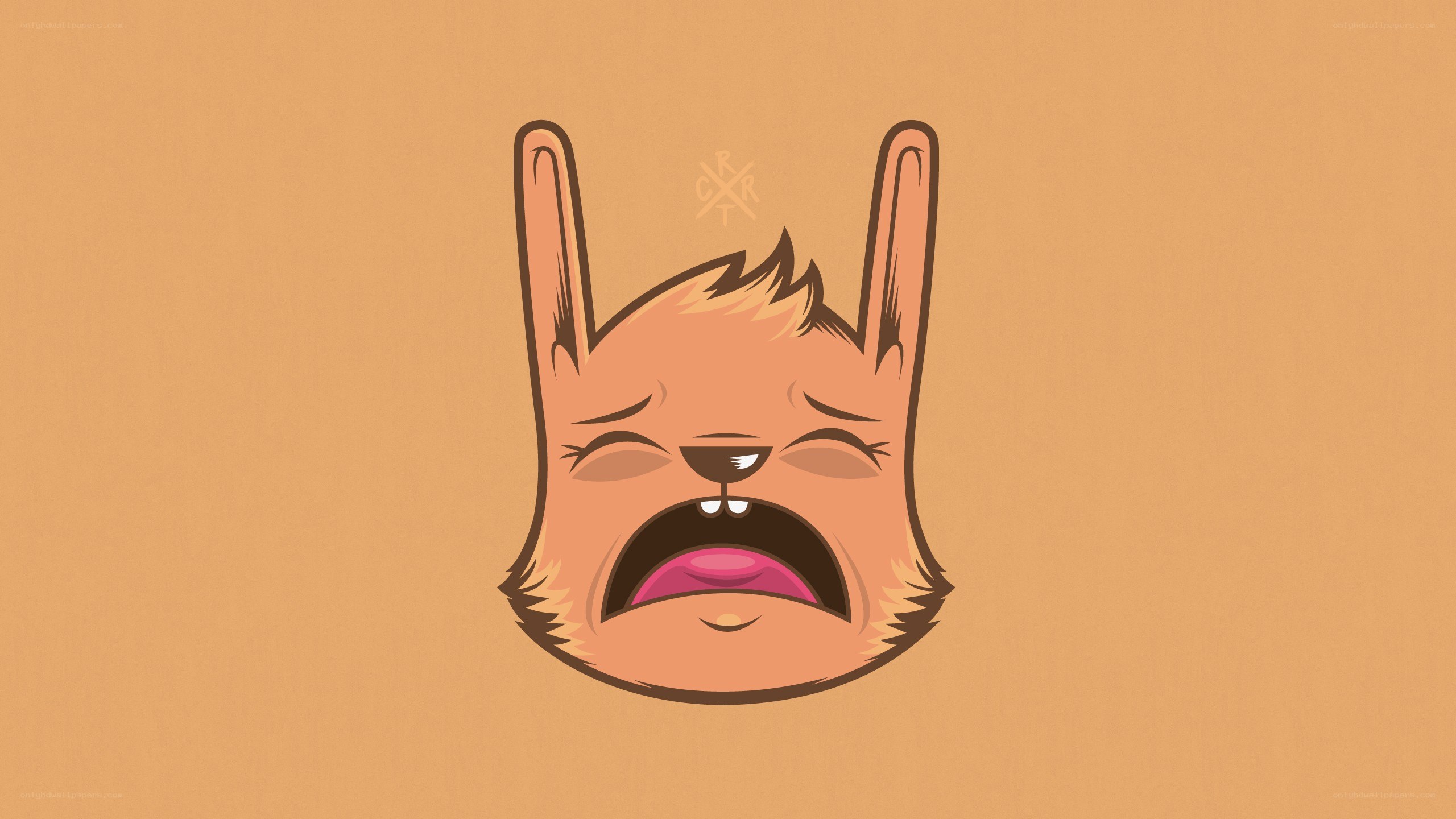 crying cartoon animal face