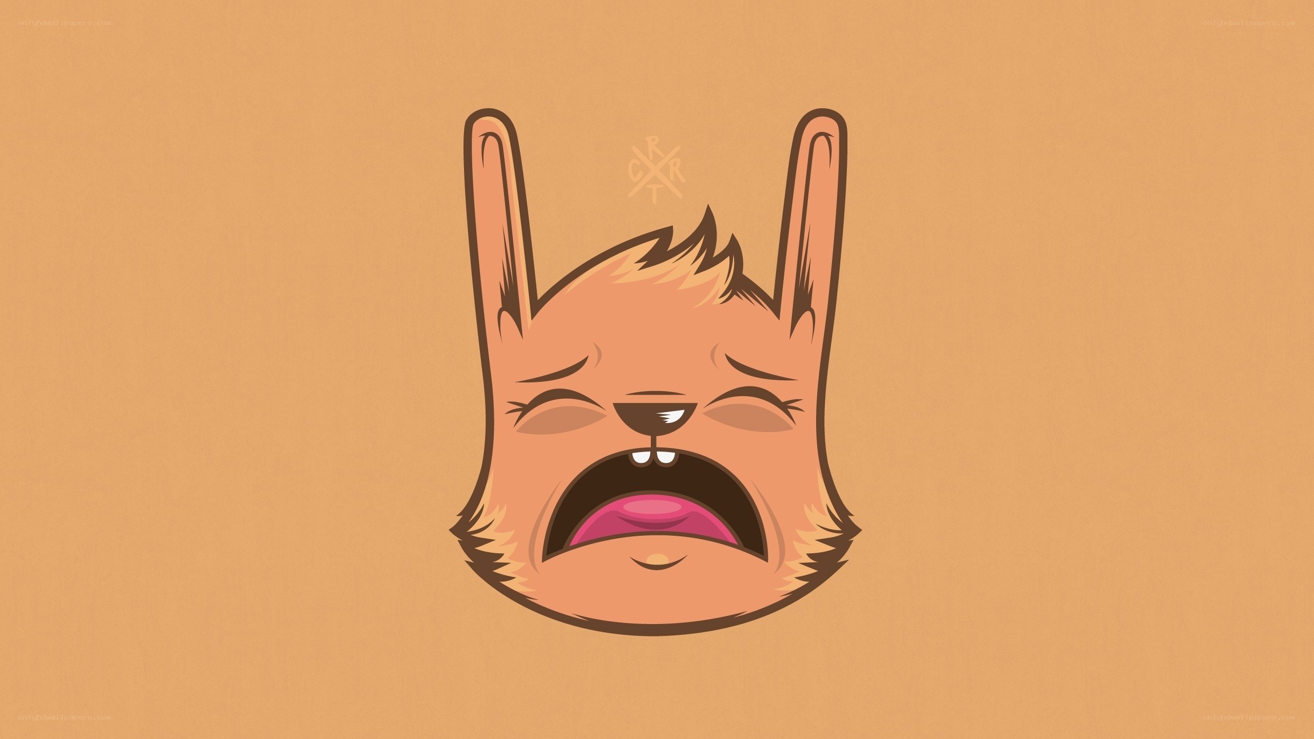 crying cartoon animal face