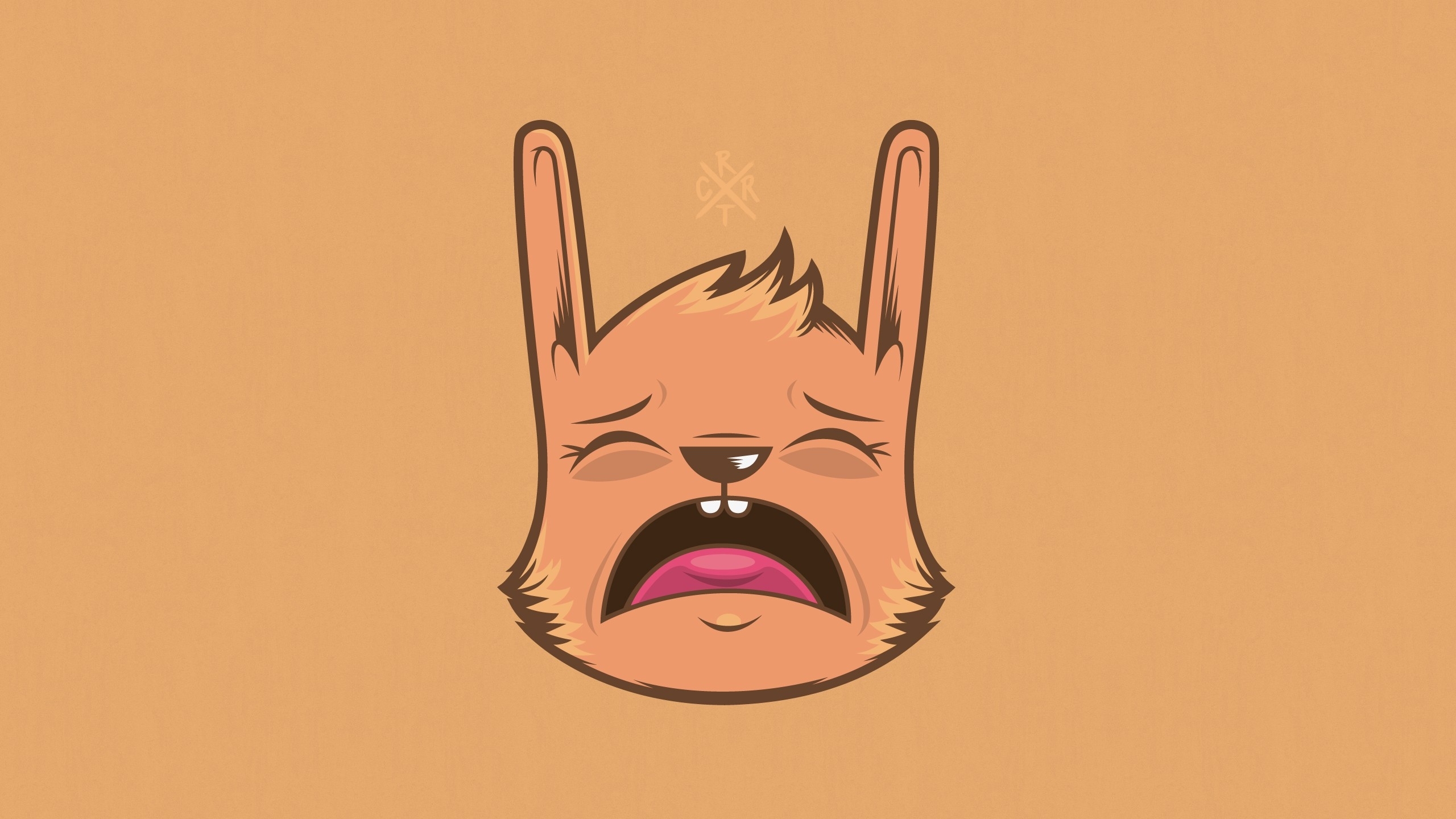 crying cartoon animal face